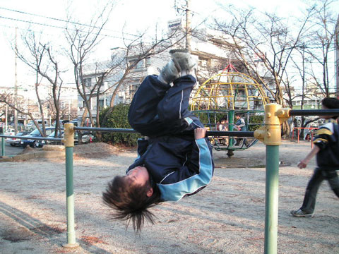 空中逆上がり