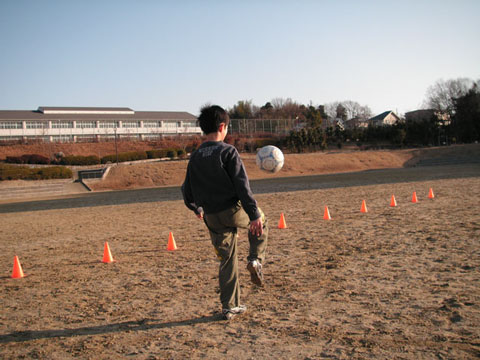 サッカー指導