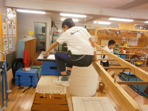 英語での運動レッスン