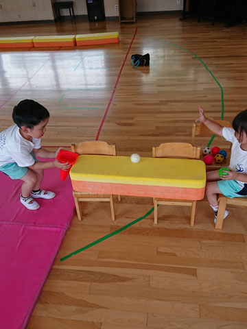 ボール転がしあそび