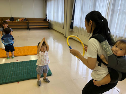 輪投げ遊び