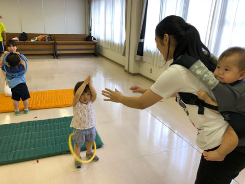 輪投げ遊び