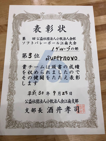 ソフトバレーボールの大会