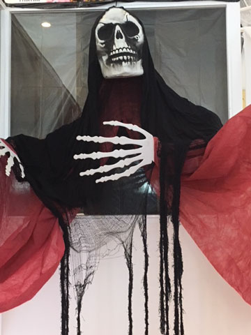 ハロウィンの飾り付け