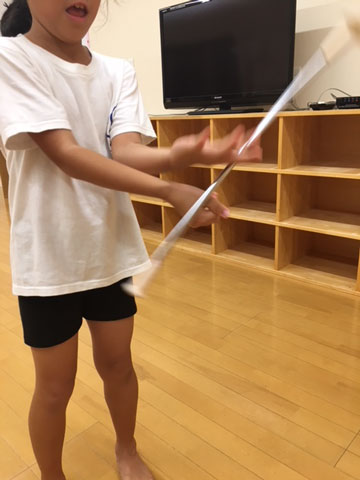 バトンの練習