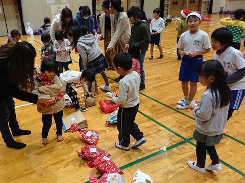 体育教室のクリスマス会