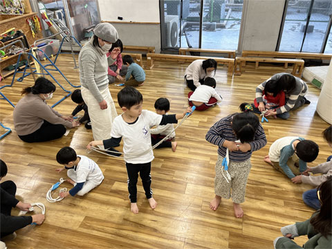 縄跳び結び