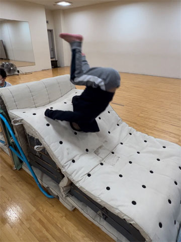前転の応用あそび
