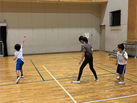 ボール投げレッスン