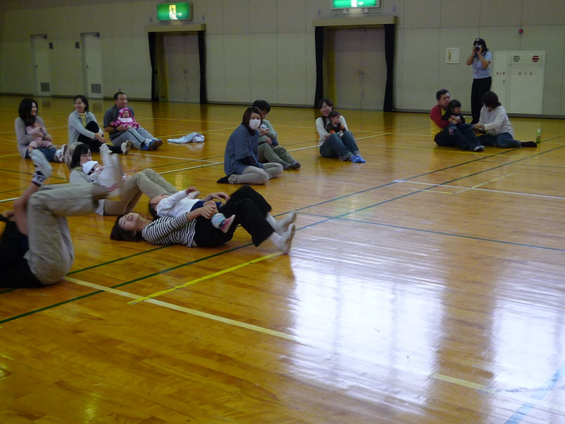 未就園児親子体操教室（岐阜県可児市下恵土公民館）
