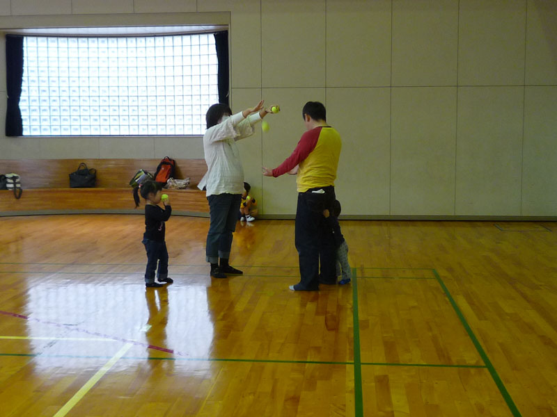 未就園児親子体操教室（岐阜県可児市下恵土公民館）
