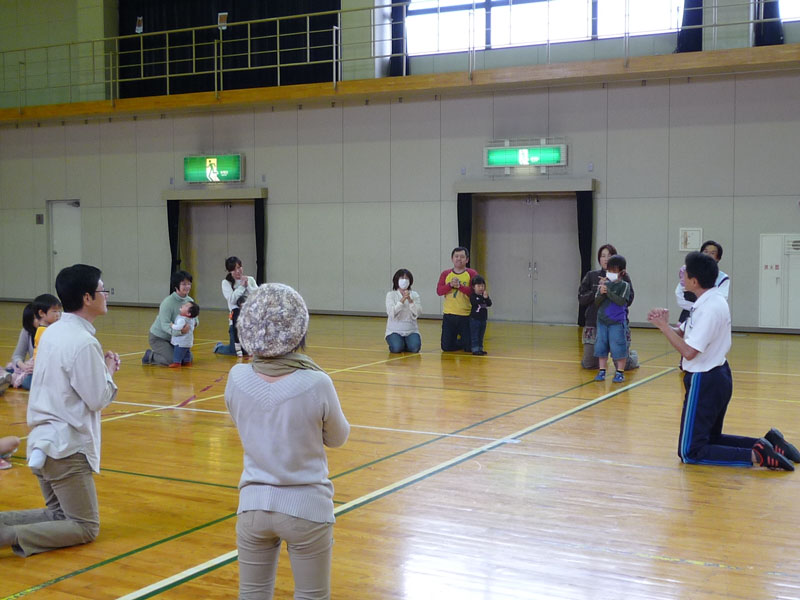 未就園児親子体操教室（岐阜県可児市下恵土公民館）