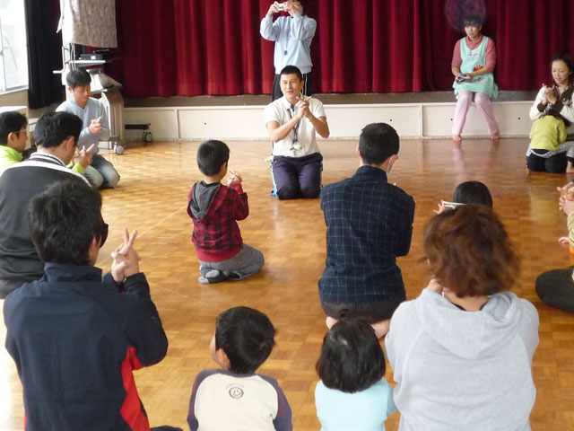 親子体操教室(大垣市立西保育園)
