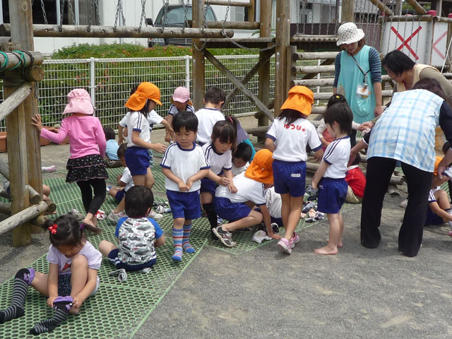 親子体操教室(山県市立伊自良保育園)