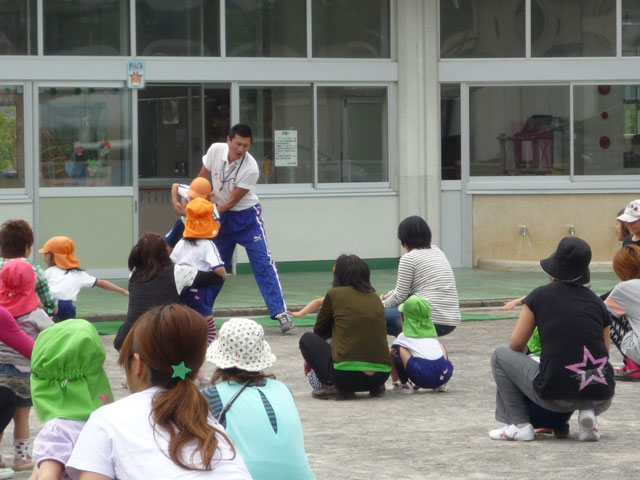 親子体操教室(山県市立伊自良保育園)