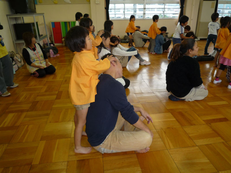 親子体操教室(山県市立富岡保育園)