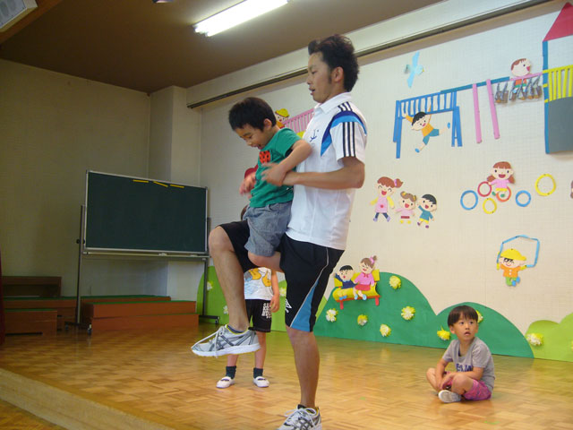 親子体操教室(山県市立みやま保育園)