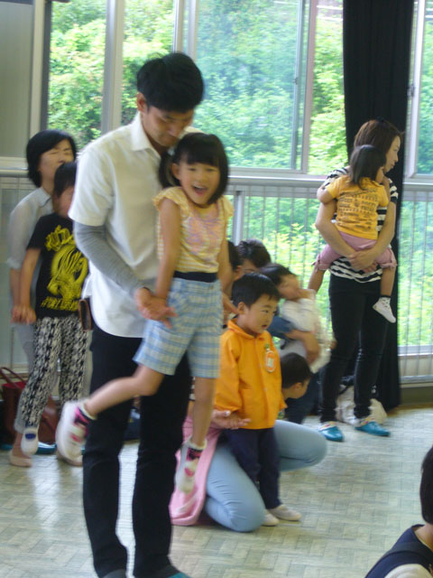 親子体操教室(山県市立みやま保育園)