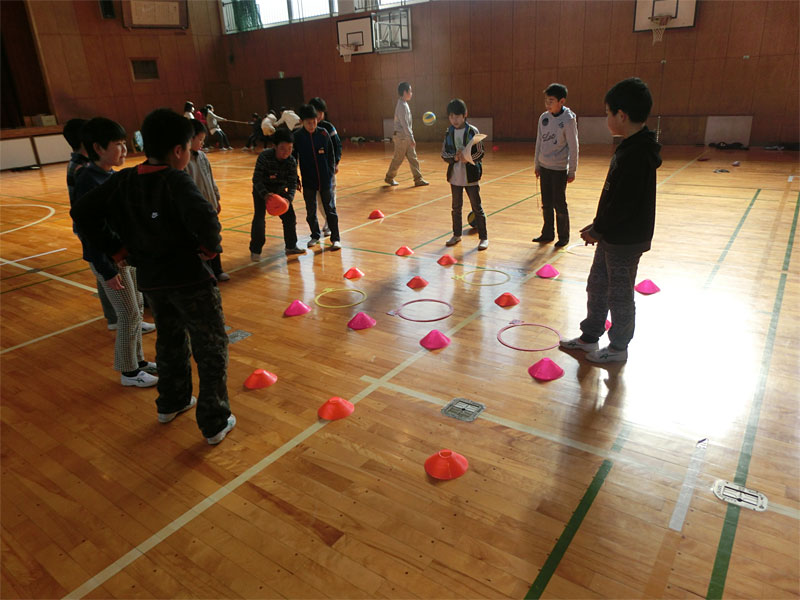 レクリエーション指導(刈谷市立日高小学校)
