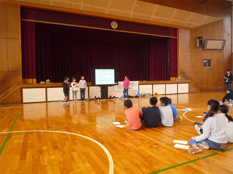 レクリエーション指導(刈谷市立日高小学校)