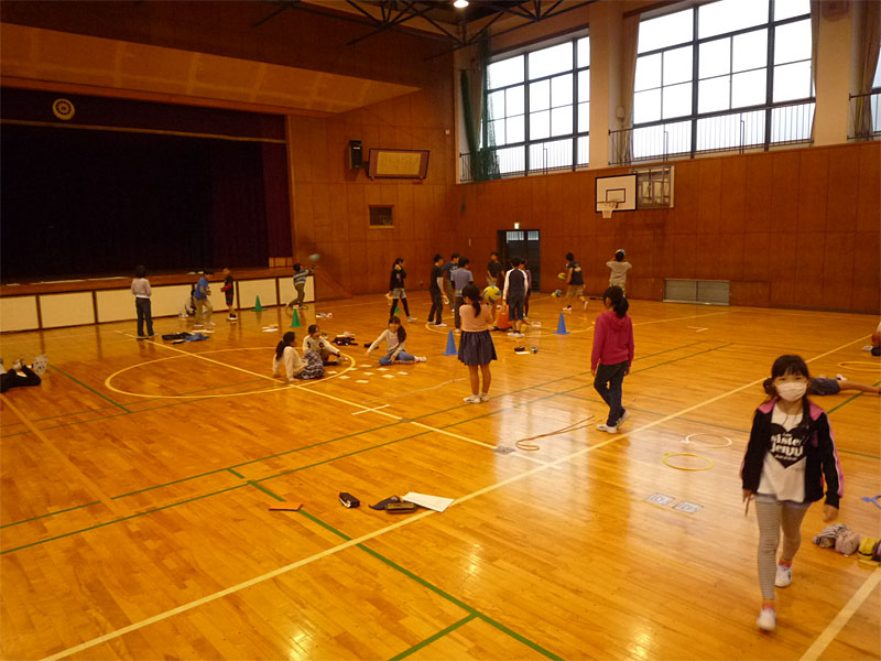 レクリエーション指導(刈谷市立日高小学校)