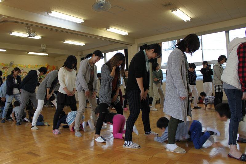 親子体操教室(山県市立富岡保育園)